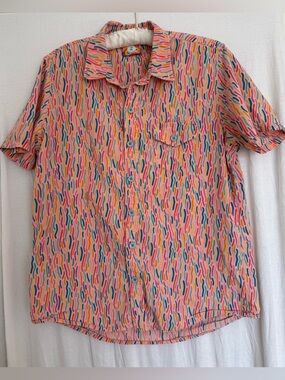 Mokuyobi Confetti Blast Short-Sleeve Button-Down Shirt